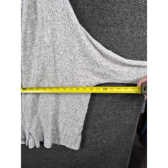 Angel of the North Knit Open Front Cardigan Sweater Womens XS Gray Oversized - Picture 7 of 8